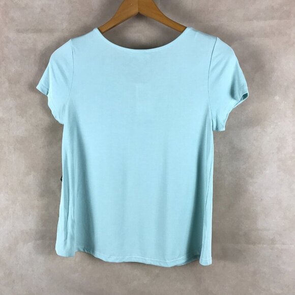 One Hart Baby Blue Soft Criss-Cross Tee NWT SMALL - Picture 4 of 5
